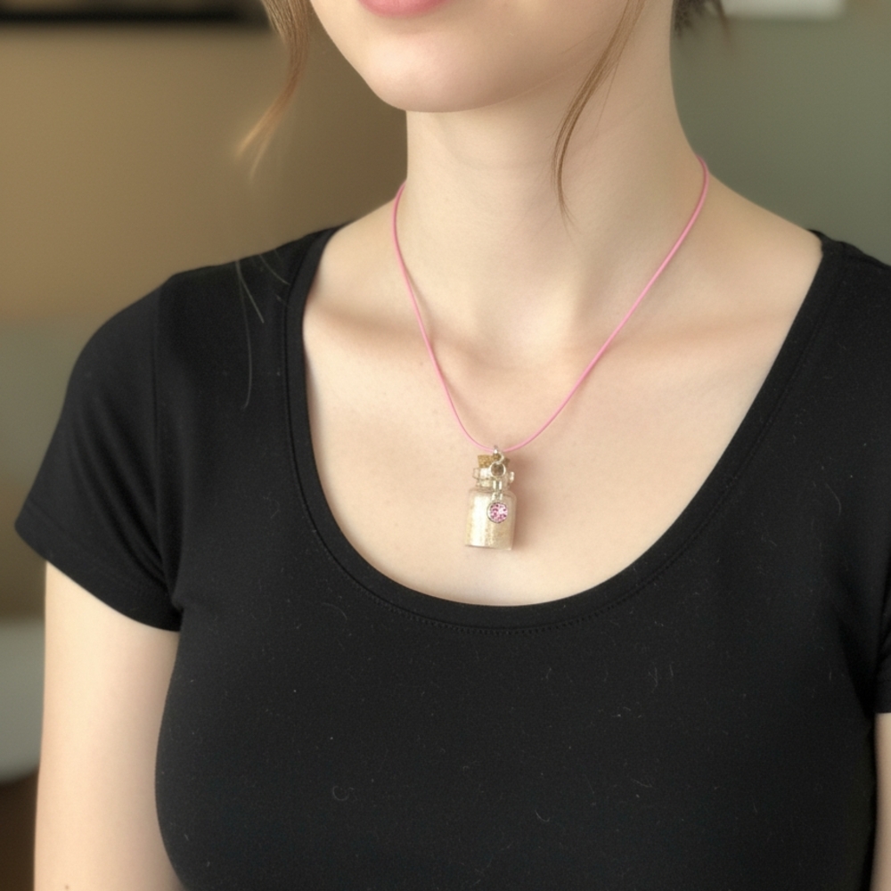 Elegant Pink Pendant Necklace